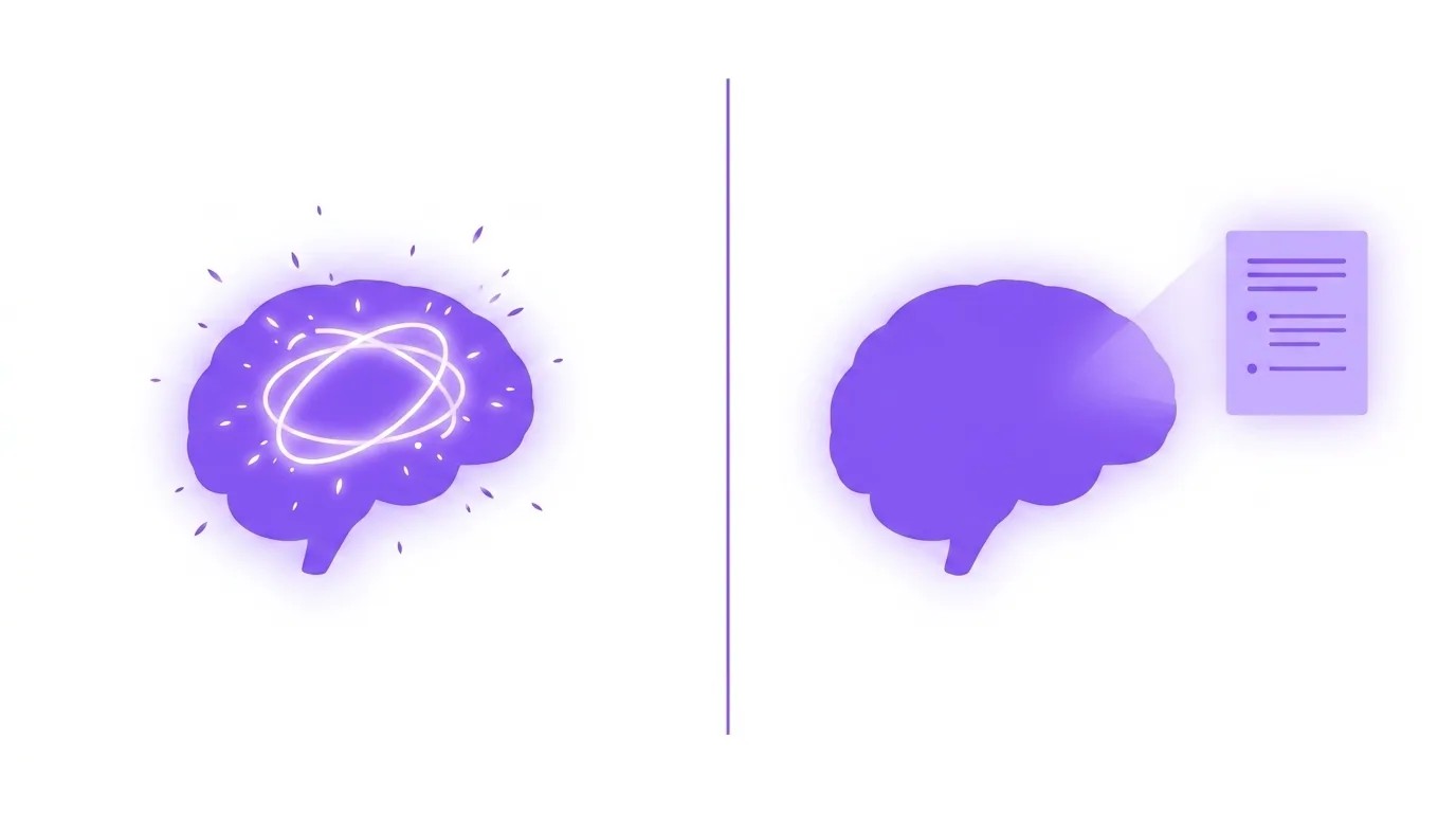 How the Zeigarnik effect is released: an unfinished task keeps the mind agitated with intrusive looping thoughts, but writing a concrete plan calms the mind even though the task is still undone